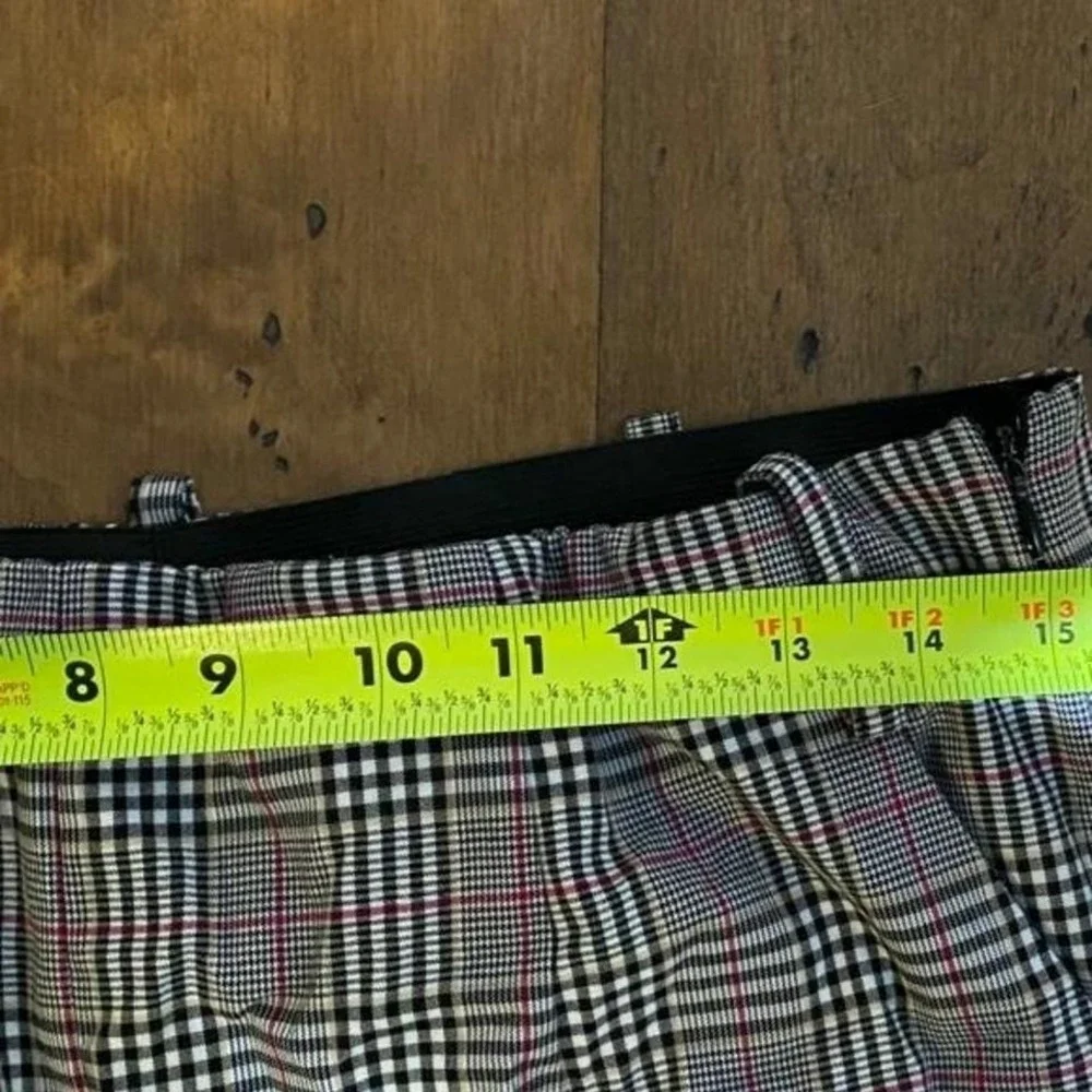 1.State Glen Plaid Checkered Ankle Trousers Size US 10